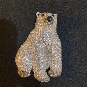 Joan Rivers Polar Bear Brooch